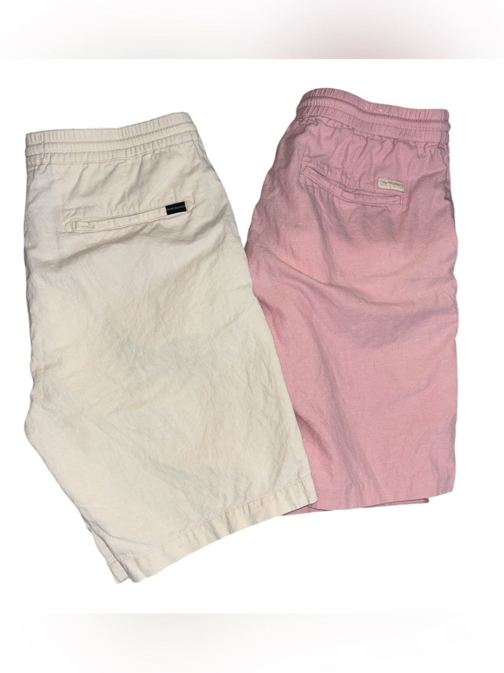 Scotch & Soda Men's Casual Elastic-Waist Shorts — Pink and Cream
